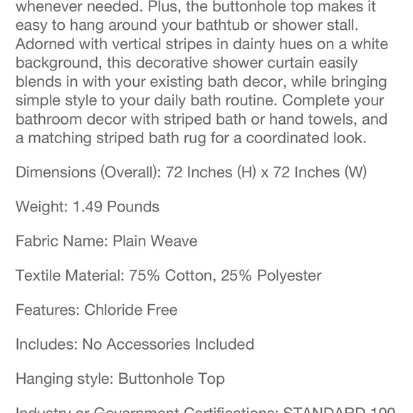 Threshold shower courtains - Picture 5 of 5